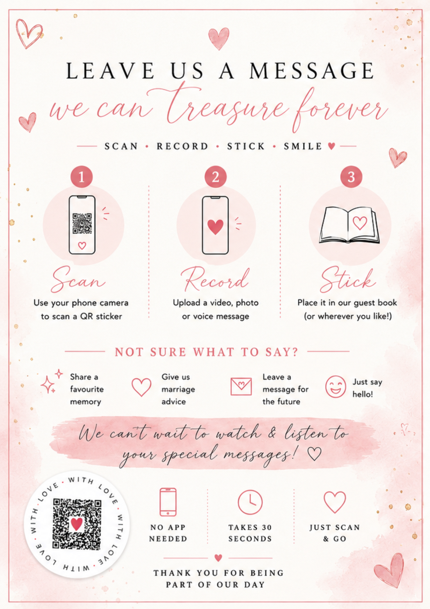 With Love Medium Wedding Bundle - 96 Stickers
