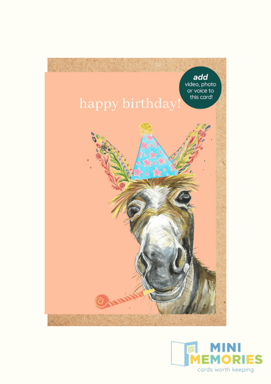 Birthday Donkey QR Card