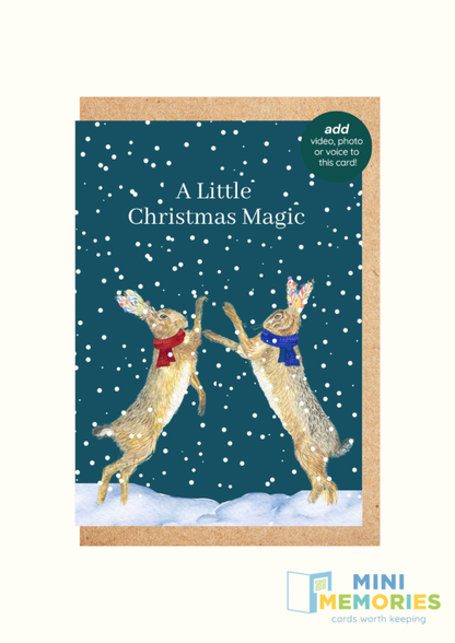 Christmas Hares QR Card