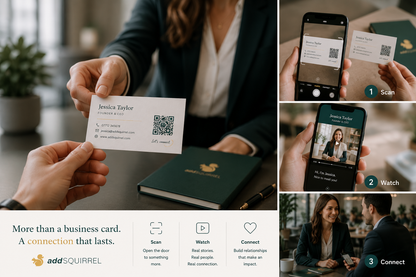 QR codes for business cards