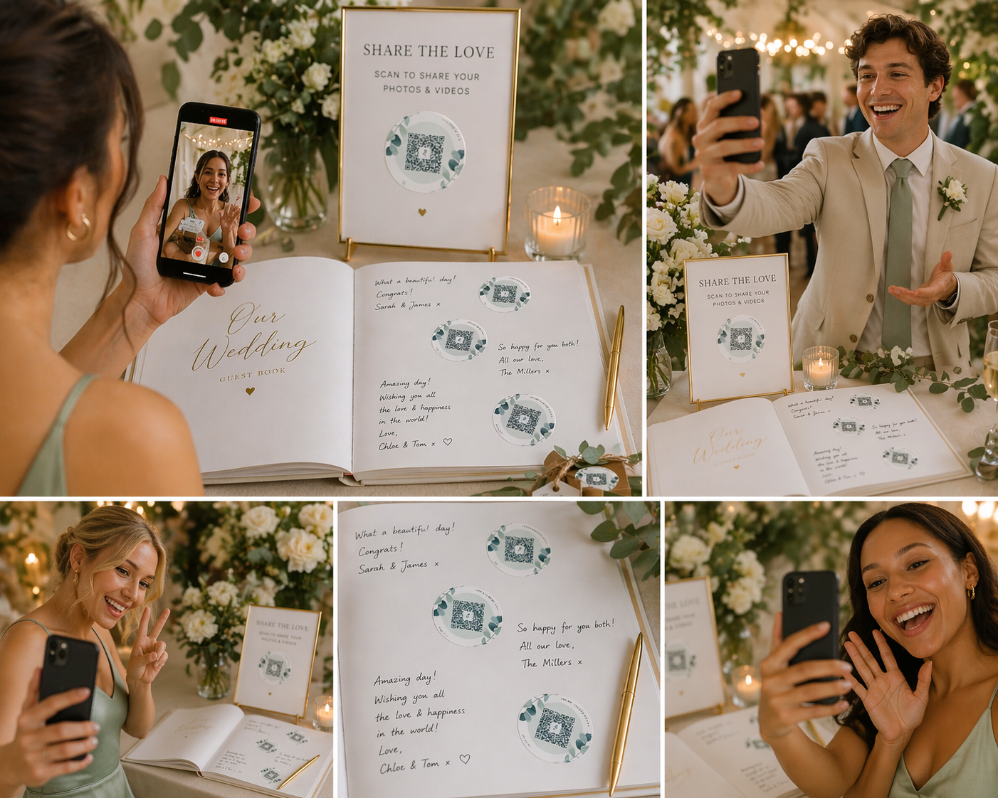 Eucalyptus Bliss Medium Wedding Bundle - 96 Stickers