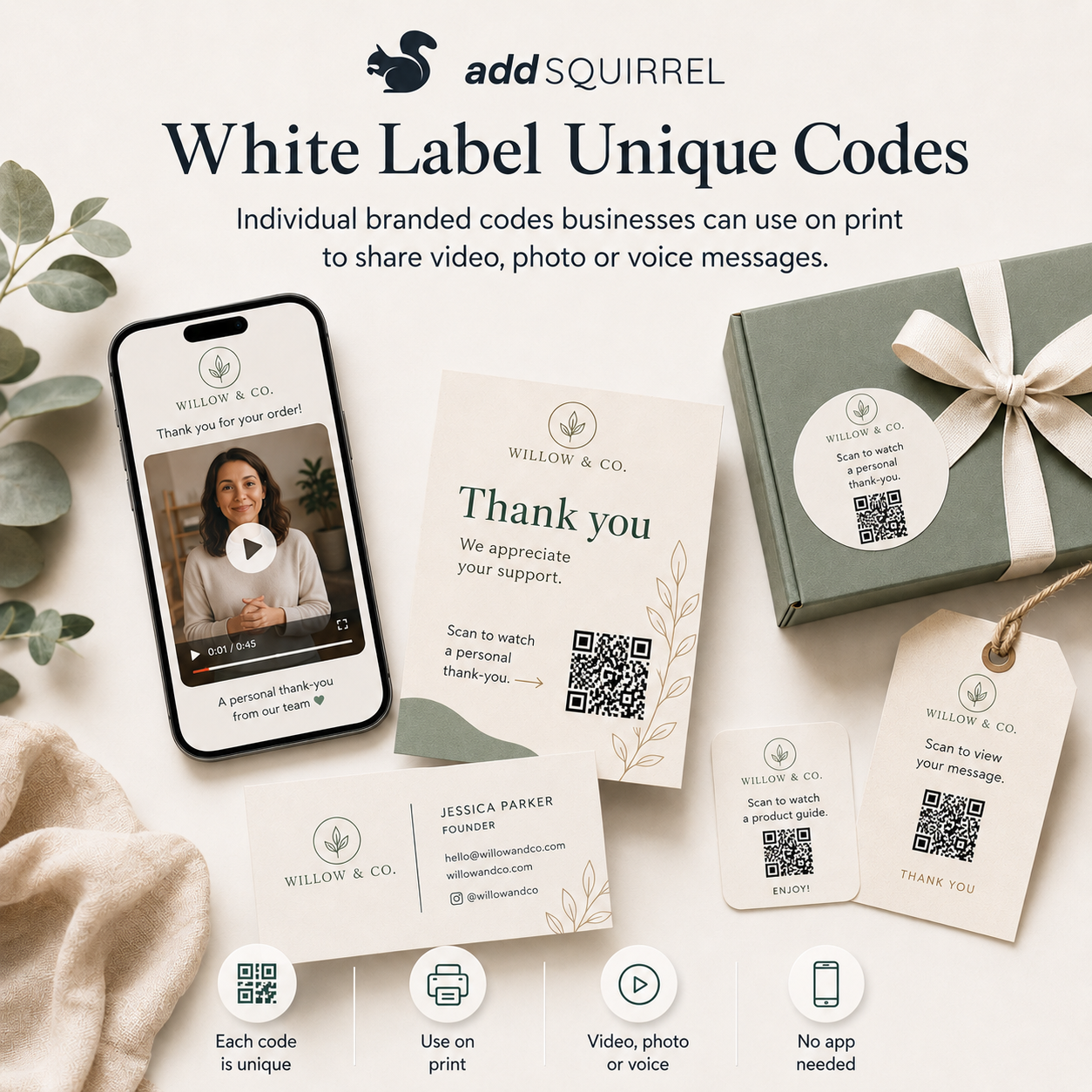 White Label Unique Codes (20-49 codes)