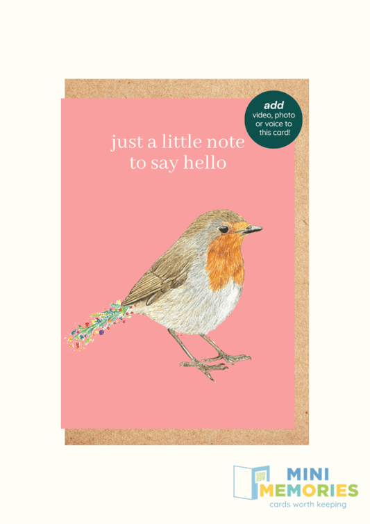 Just a Little Note to Say Robin QR Card